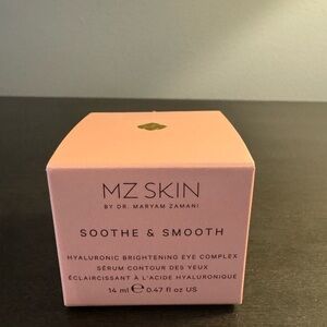 MZ SKIN Soothe & Smooth Hyaluronic Brightening Eye Complex .47 oz 14 ml Full NIB